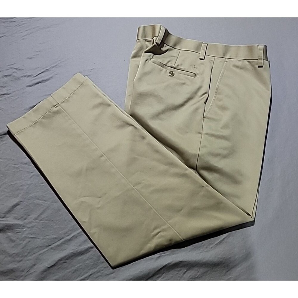Dockers D2 Signature Khaki Pants Size Beige Straight Fit Mid Rise Mens 36 x 29